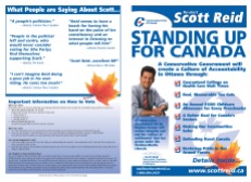 Election campaign broadsheet (front & back covers)